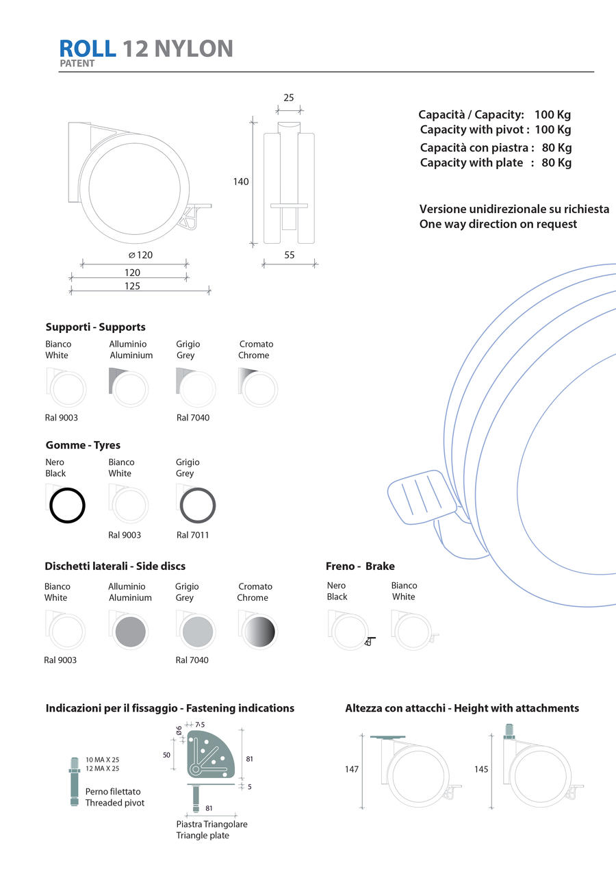 725840 900 0751 roll 12 nylon